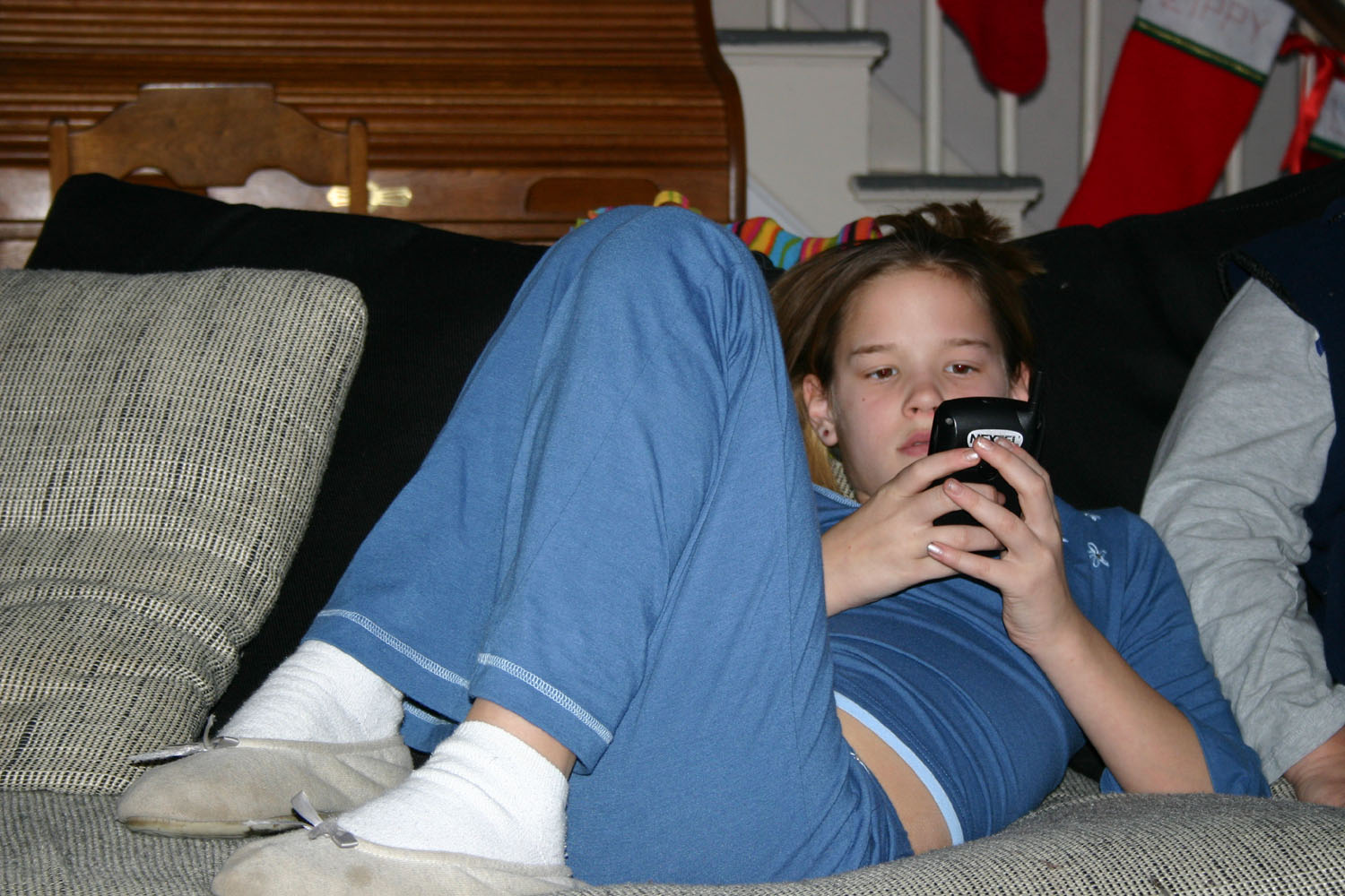 03_Kasey_using_the_Blackberry