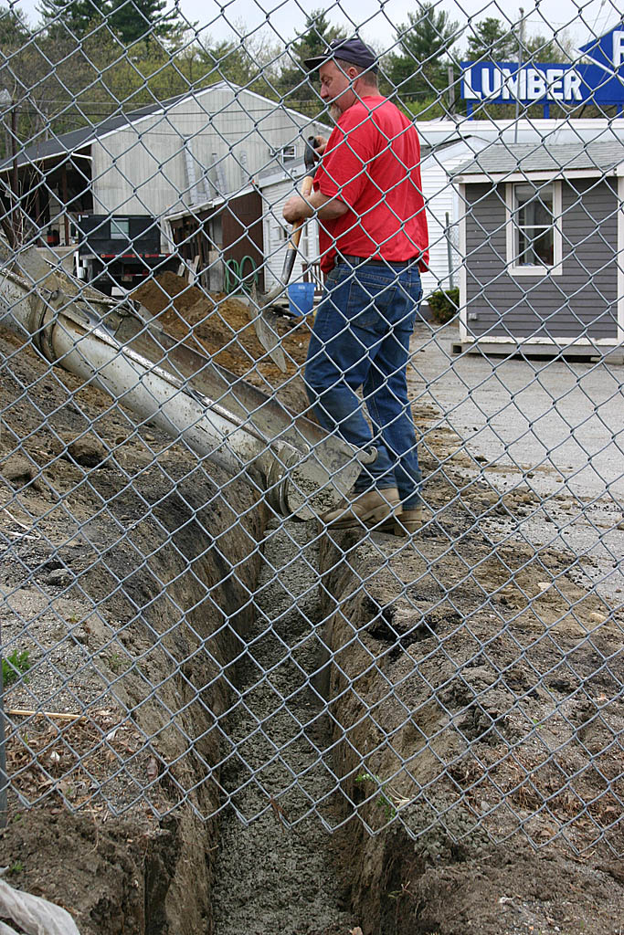 10 pouring cement