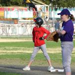 01 Meghan on second base