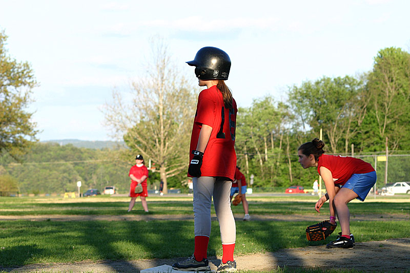 07 Rebecca on first base