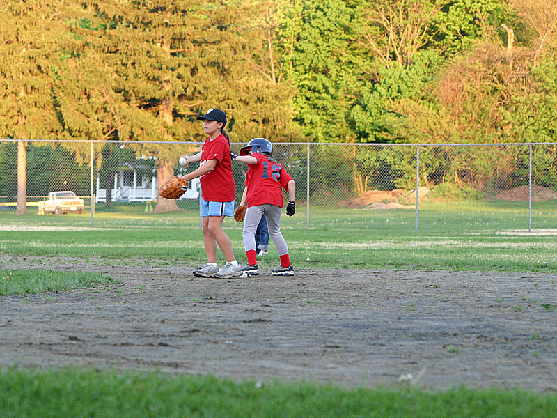 20 Rebecca on second base covered by Crysta