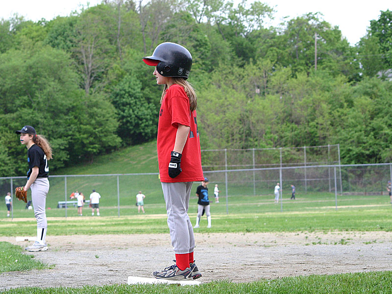 05 Rebecca on first base