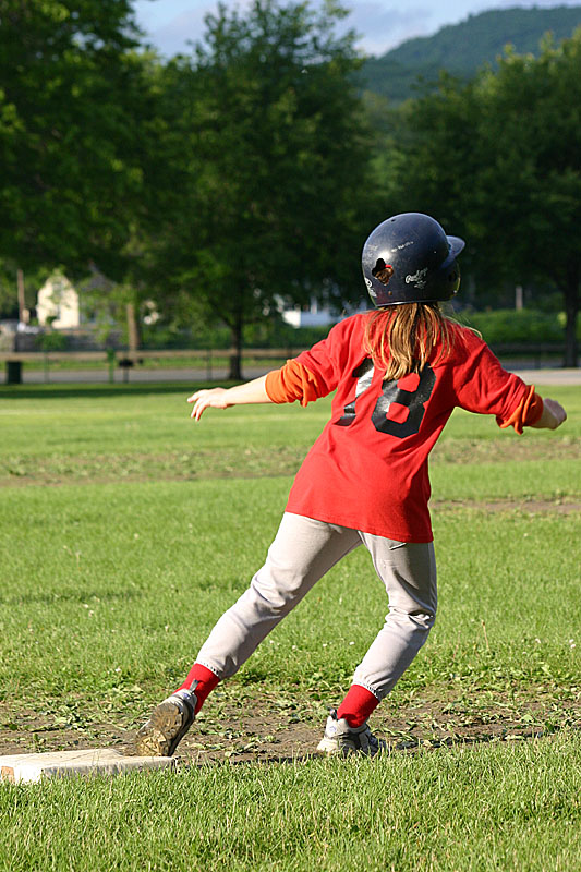 02 Rebecca on third base