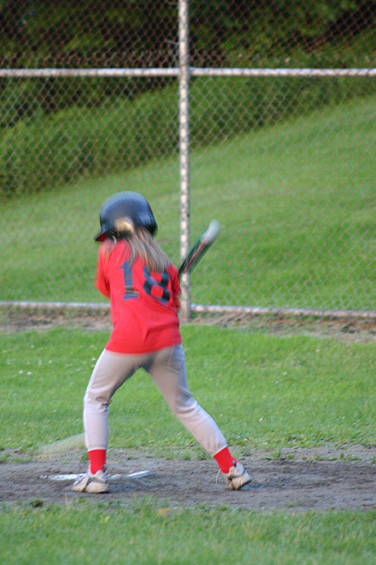 12 Rebecca at bat