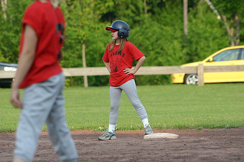 04 Rebecca on second base