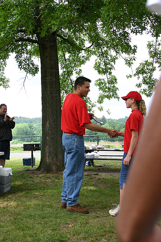 16 Emma receives Best Sportmanship award