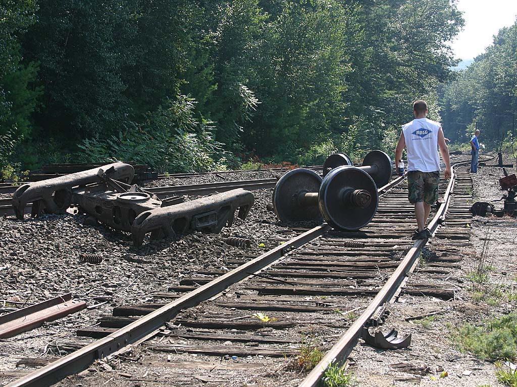 01 wheels and train debris