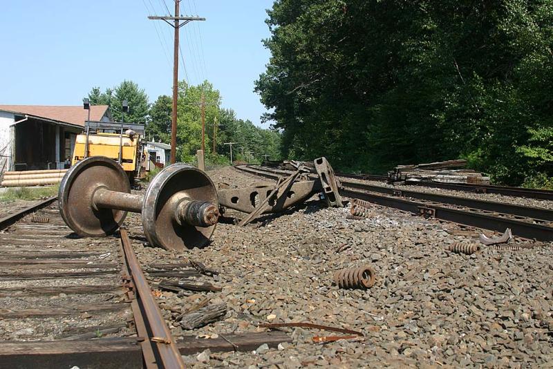 07 wheels and train debris