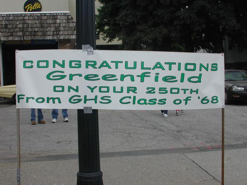 00 congratulations Greenfield sign