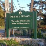 38 Pebble Beach Visitor Entrance Sign