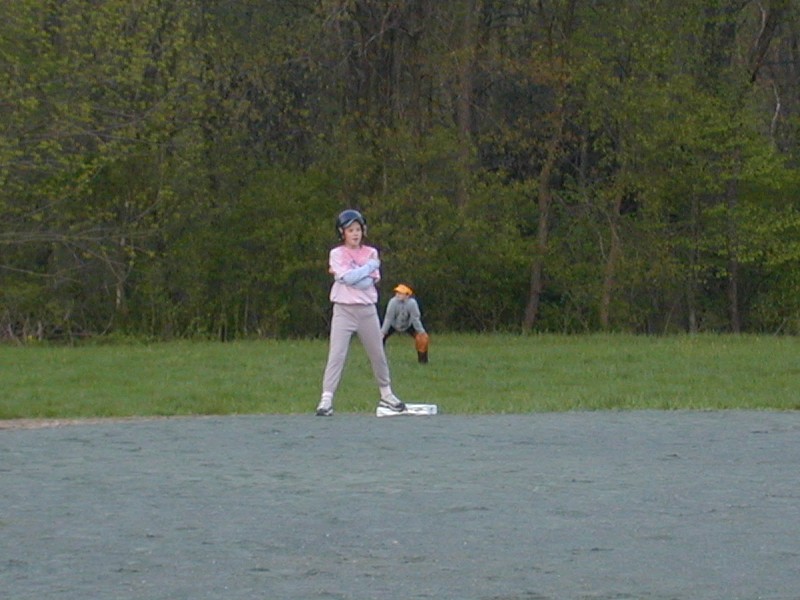 04 Kasey on second base