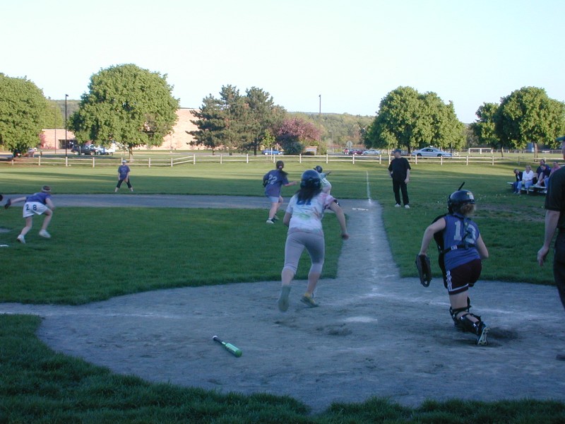 07 Emily running to first base