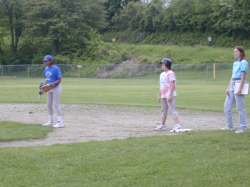 06 Christina on first base