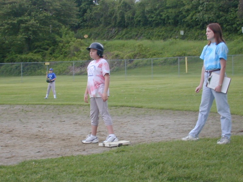 08 Christina on first base