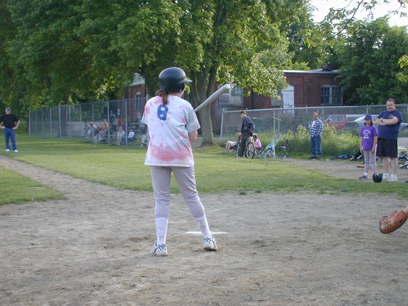 12 Christina at bat