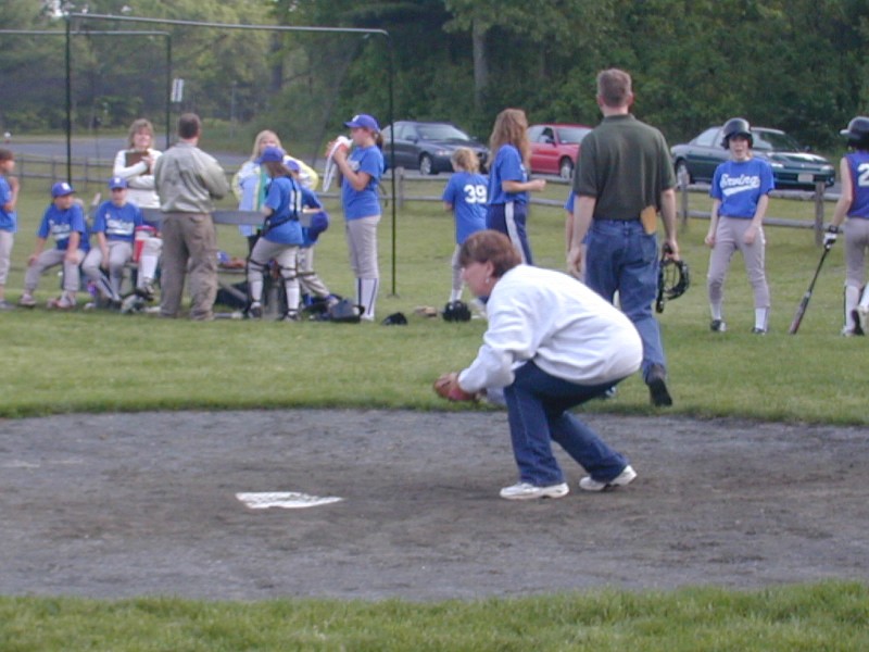 06 Coach Deb catching