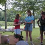 11 Kim receives her trophy and certificate