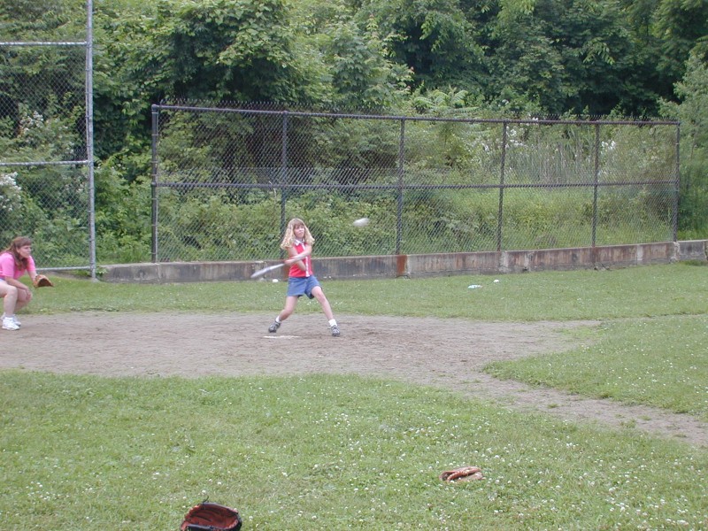 41 Emma at bat