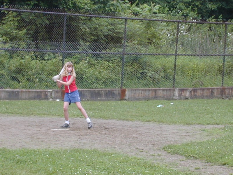 43 Emma at bat