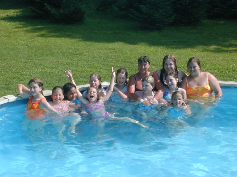 57 DEMAs Chicklets in the pool