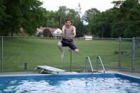 Swimming at the Famous Cake Lady's House June 2010