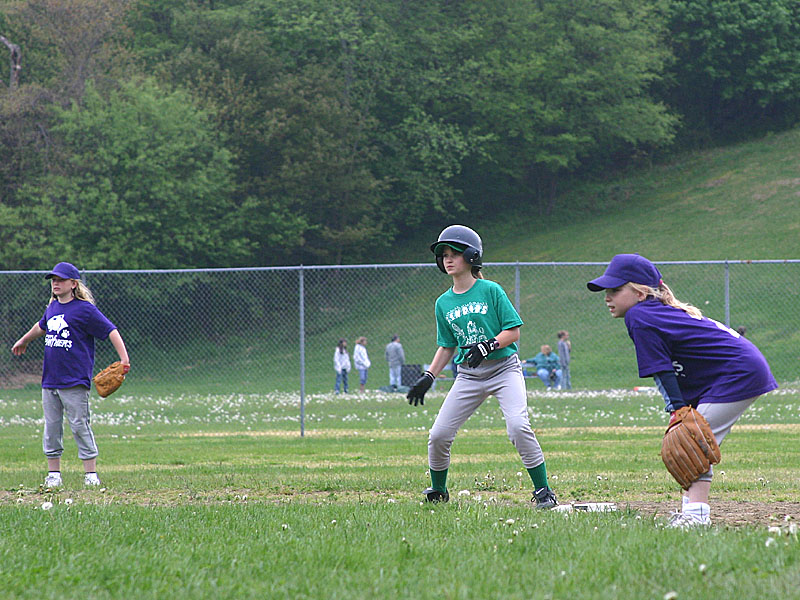 03 Rebecca on second base