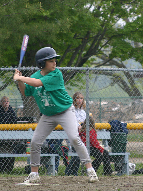 11 Stacie at bat