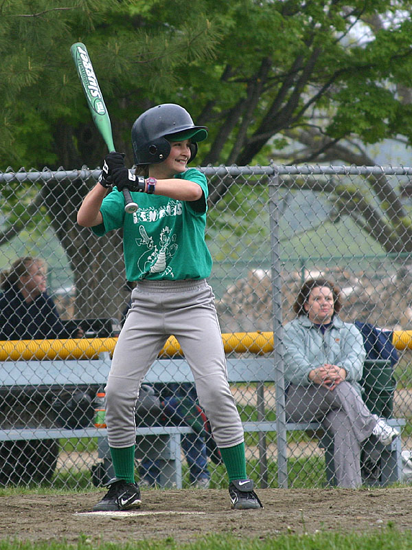 13 Rebecca at bat