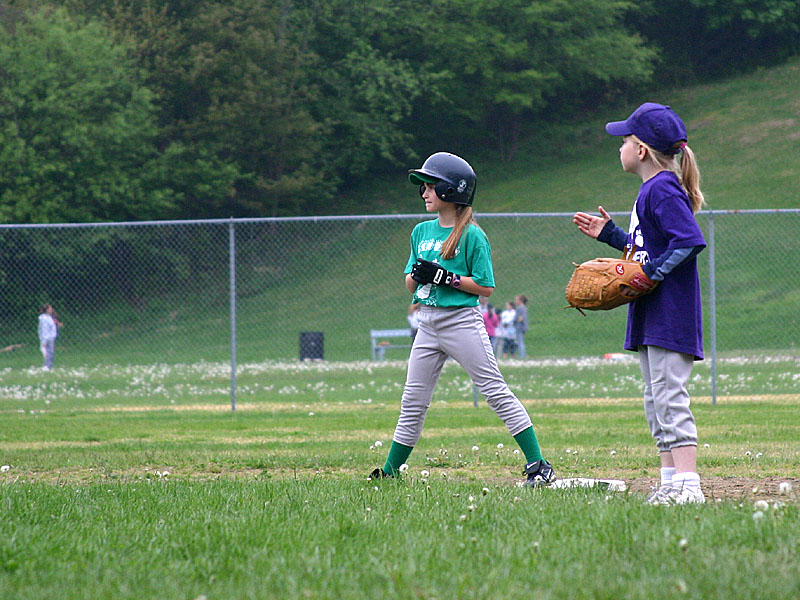 15 Rebecca on second base