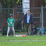 16 Hannah on first base by her dad