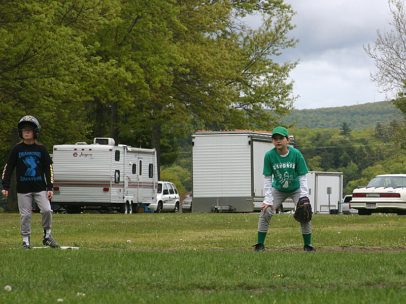 06 Rebecca playing third base