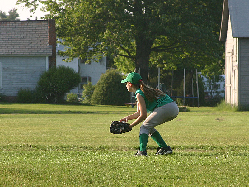 01 Rebecca playing short stop